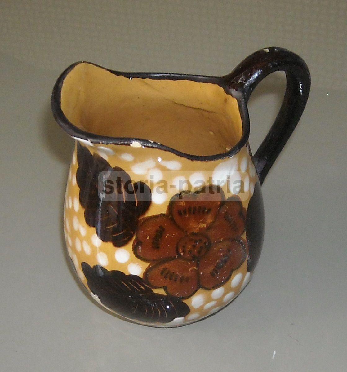 Abruzzo, Aquila, Decorativa Ceramica d'Epoca, Floreale, Da Collezione, Da Vetrina immagine 1
