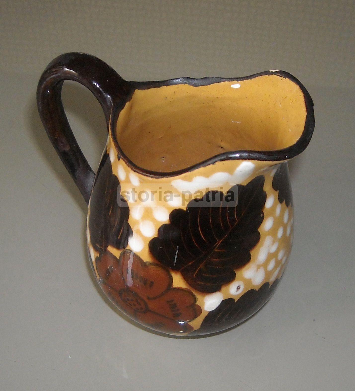 Abruzzo, Aquila, Decorativa Ceramica d'Epoca, Floreale, Da Collezione, Da Vetrina immagine 3