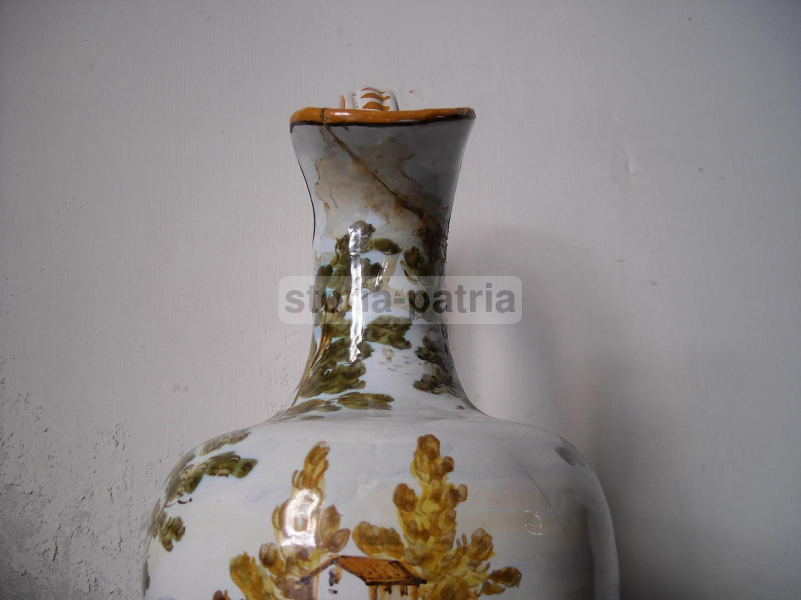 Abruzzo, Chieti, Ceramista Desiderio, Decorativa Ceramica, Con Vedute Paesaggistiche immagine 8