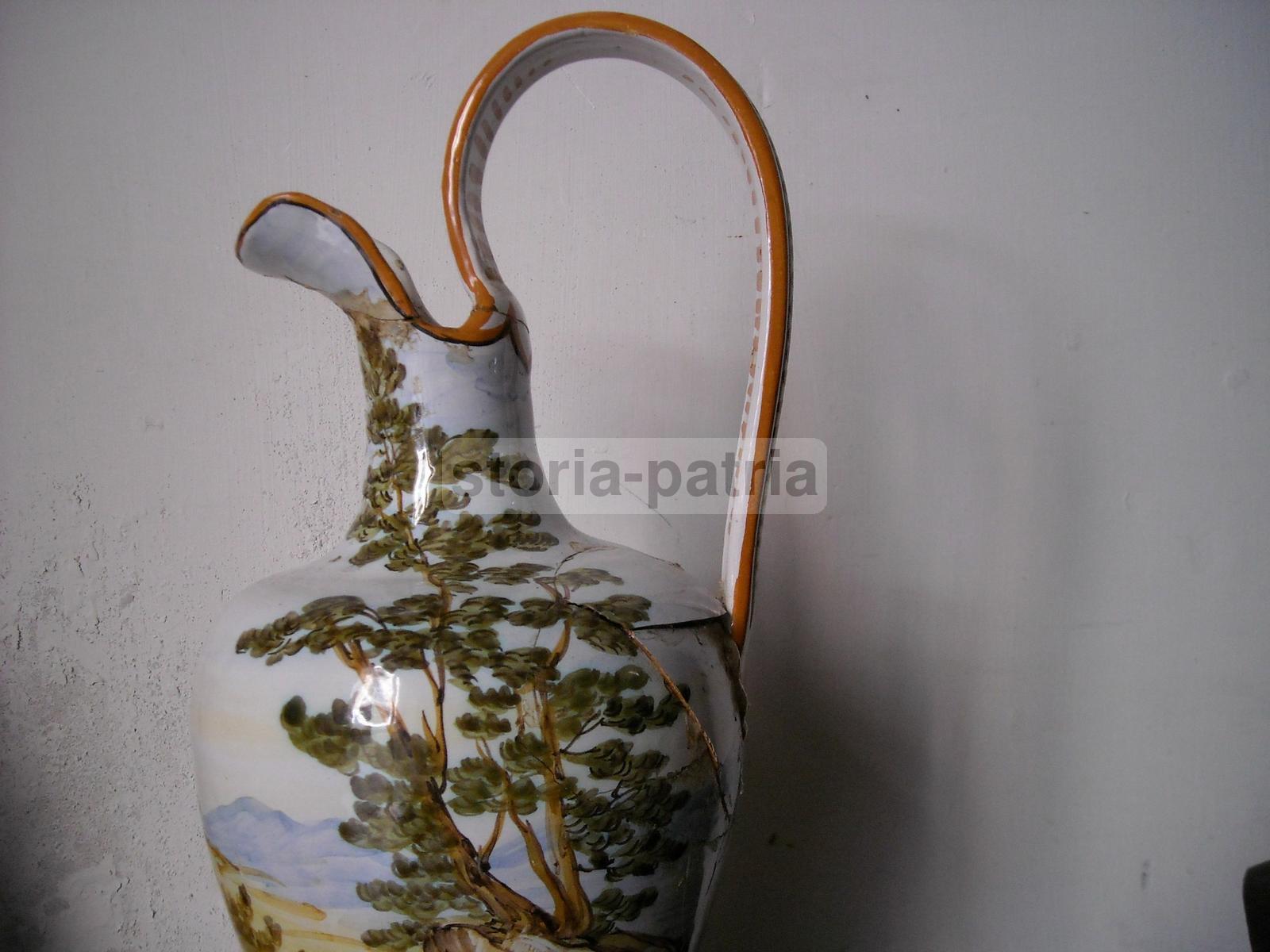 Abruzzo, Chieti, Ceramista Desiderio, Decorativa Ceramica, Con Vedute Paesaggistiche immagine 10