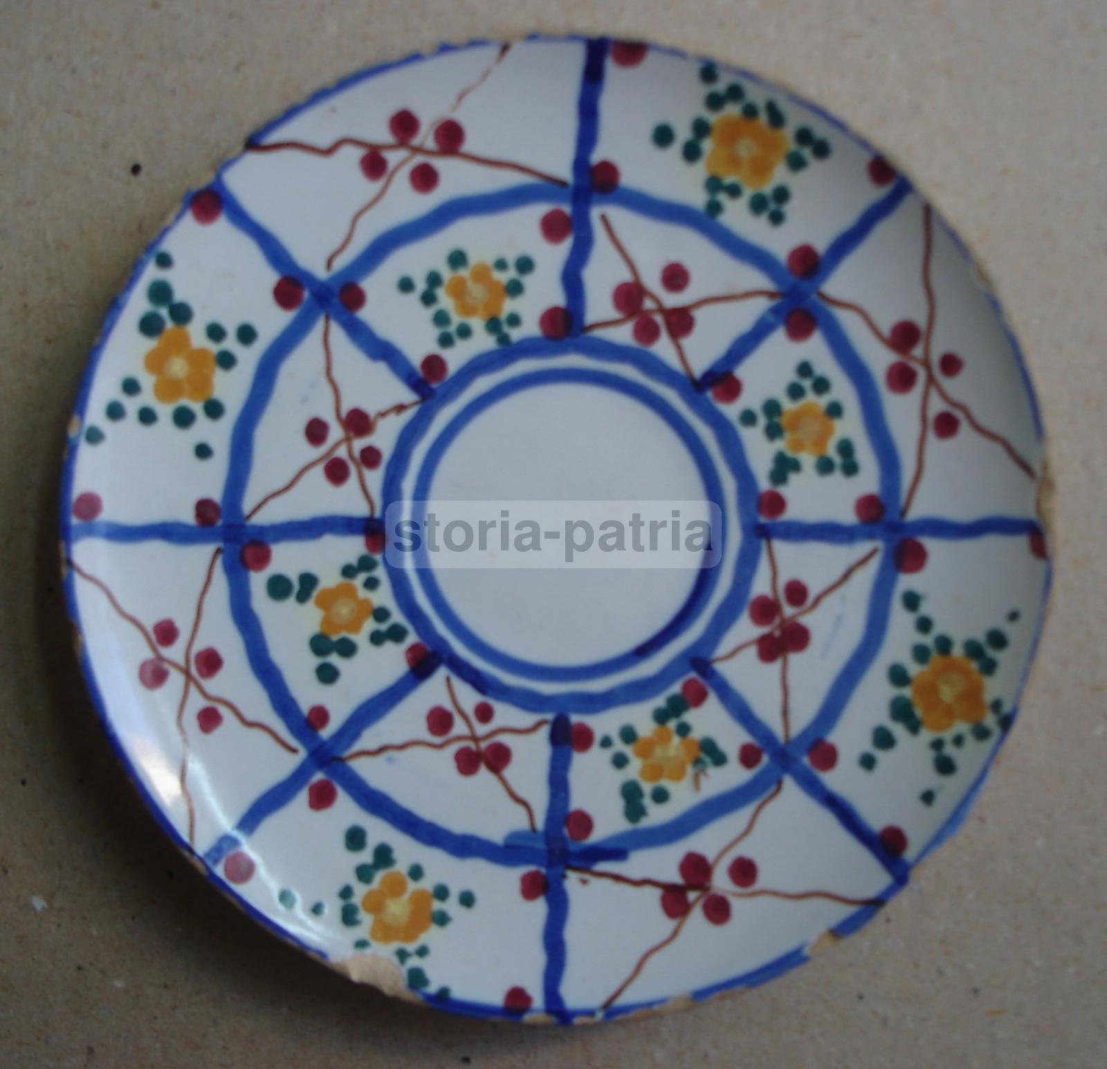Abruzzo, Fara, Decorativa Ceramica Floreale, Fabbrica Bontempo, Piatto Da Collezione immagine 1