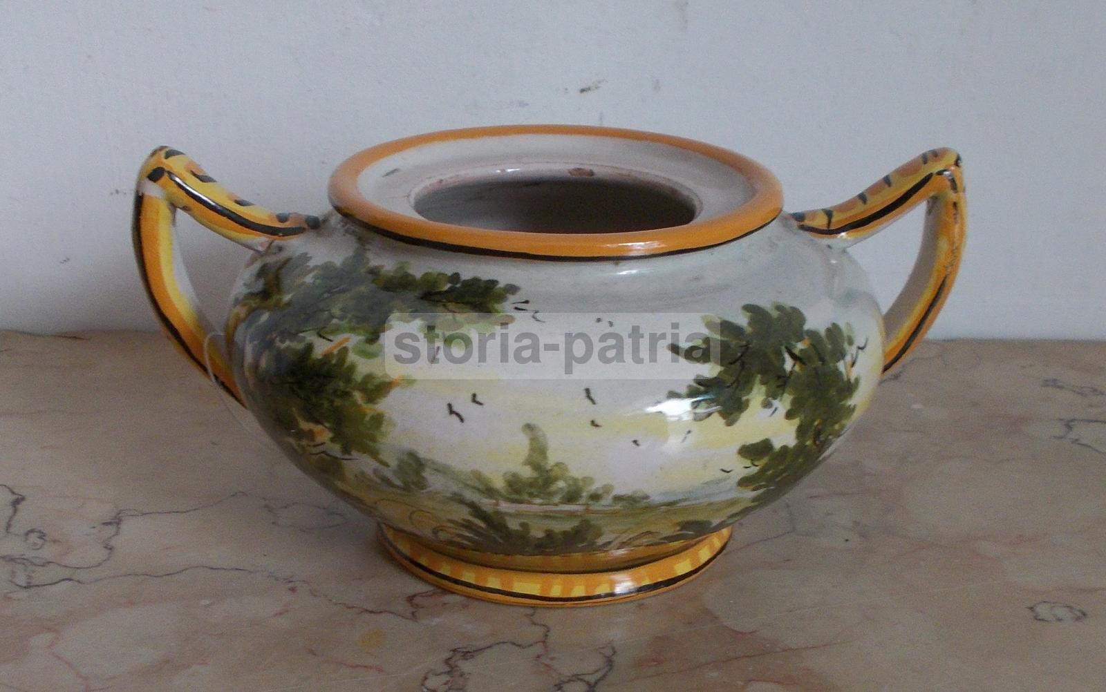 Abruzzo, Graziosa Decorativa Ceramica Da Collezione, Paesaggi Dipinti, Castelli, 900 immagine 1