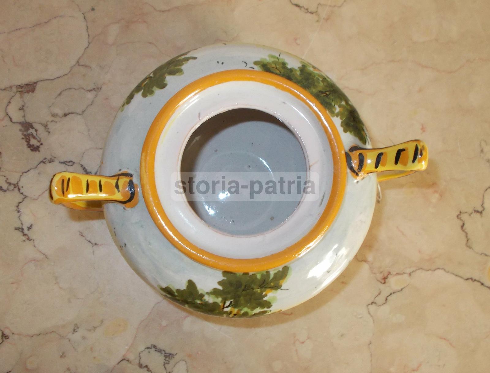Abruzzo, Graziosa Decorativa Ceramica Da Collezione, Paesaggi Dipinti, Castelli, 900 immagine 5