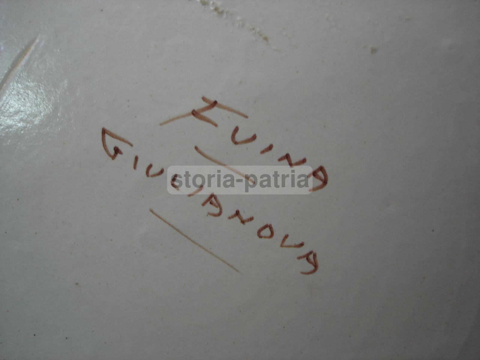 Abruzzo, Teramo, Giulianova, Fuina, Decorativo Paesaggio, Ceramica Da Collezione, 900 immagine 3