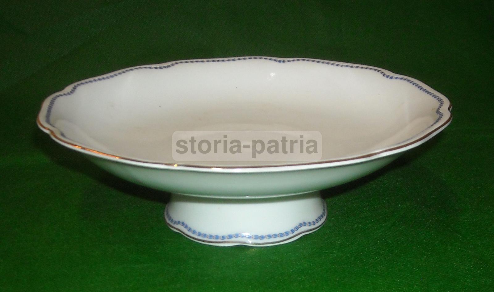 Antica Alzatina, Elegante Porcellana, Richard Ginori, Laminatura Dorata, d'Epoca immagine 1