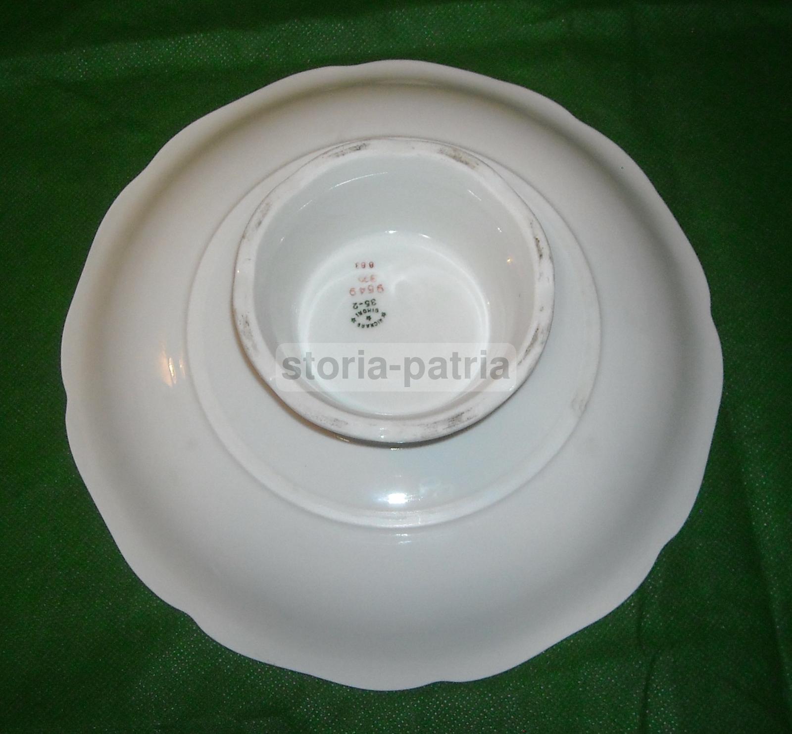 Antica Alzatina, Elegante Porcellana, Richard Ginori, Laminatura Dorata, d'Epoca immagine 4