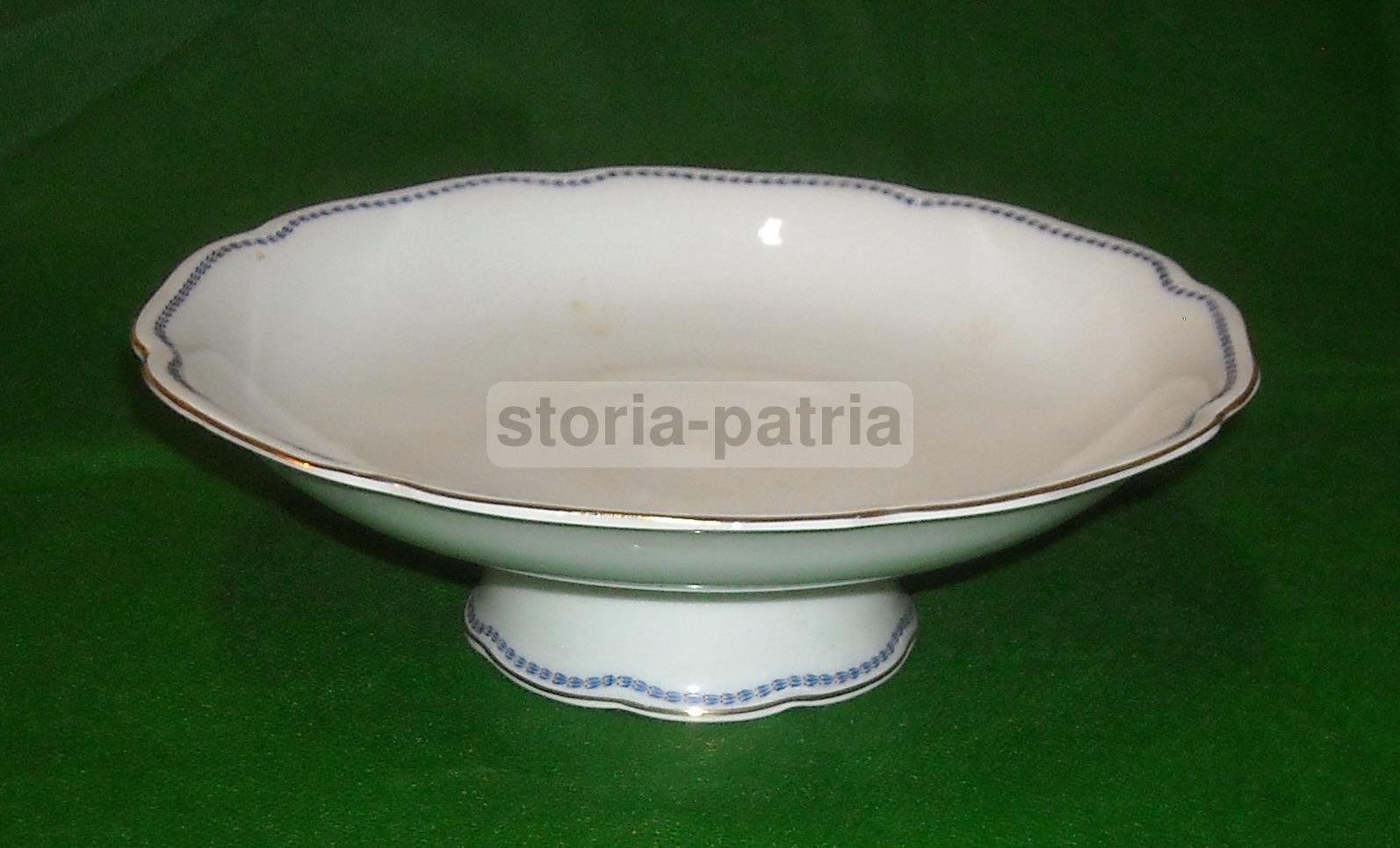 Antica Alzatina, Elegante Porcellana, Richard Ginori, Laminatura Dorata, d'Epoca immagine 5