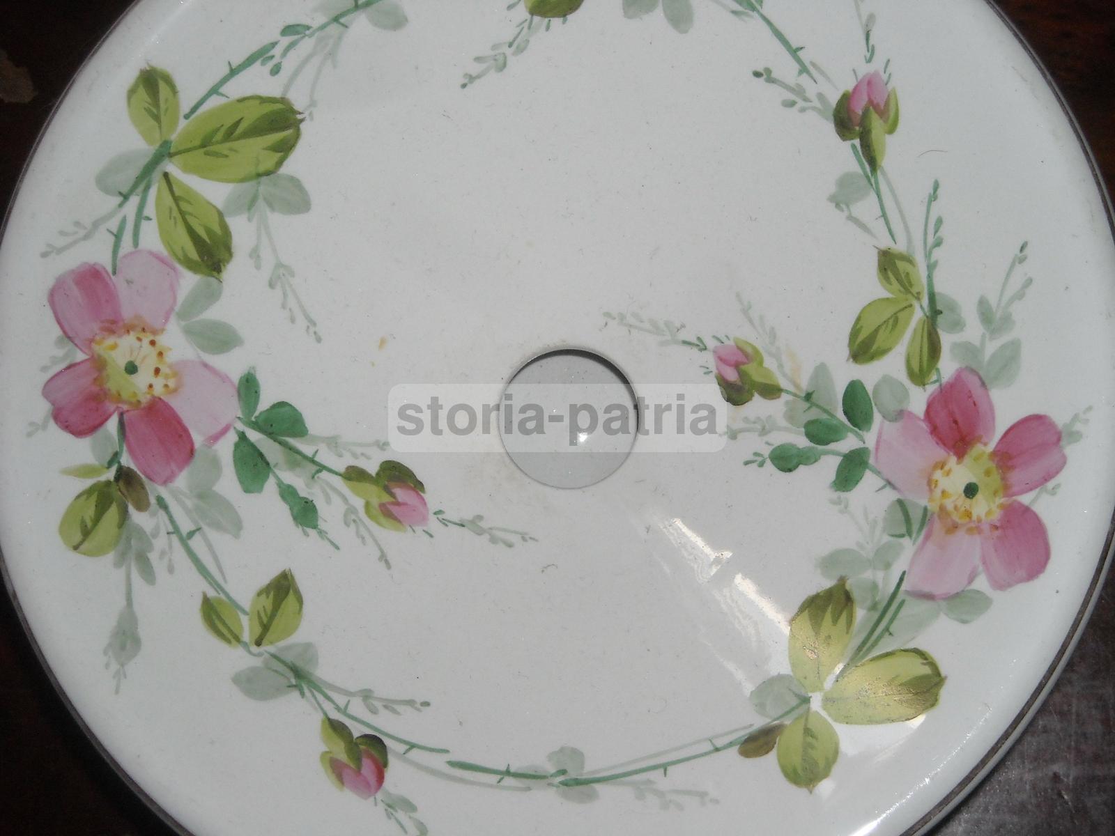 Antica Ceramica Richard, Soprammobile d'Epoca, Da Collezione, Decorazioni Floreali immagine 3