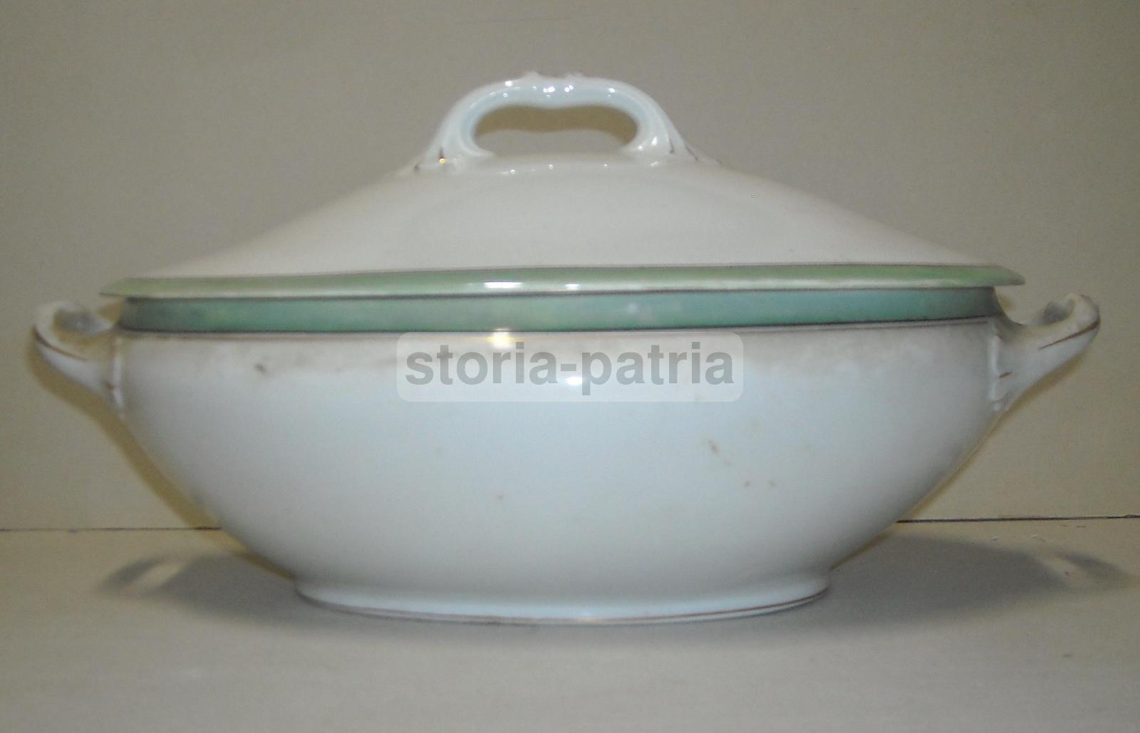 Antica Decorativa Zuppiera, Utile Centro Tavola, Molto Elegante, Porcellana d'Epoca immagine 1