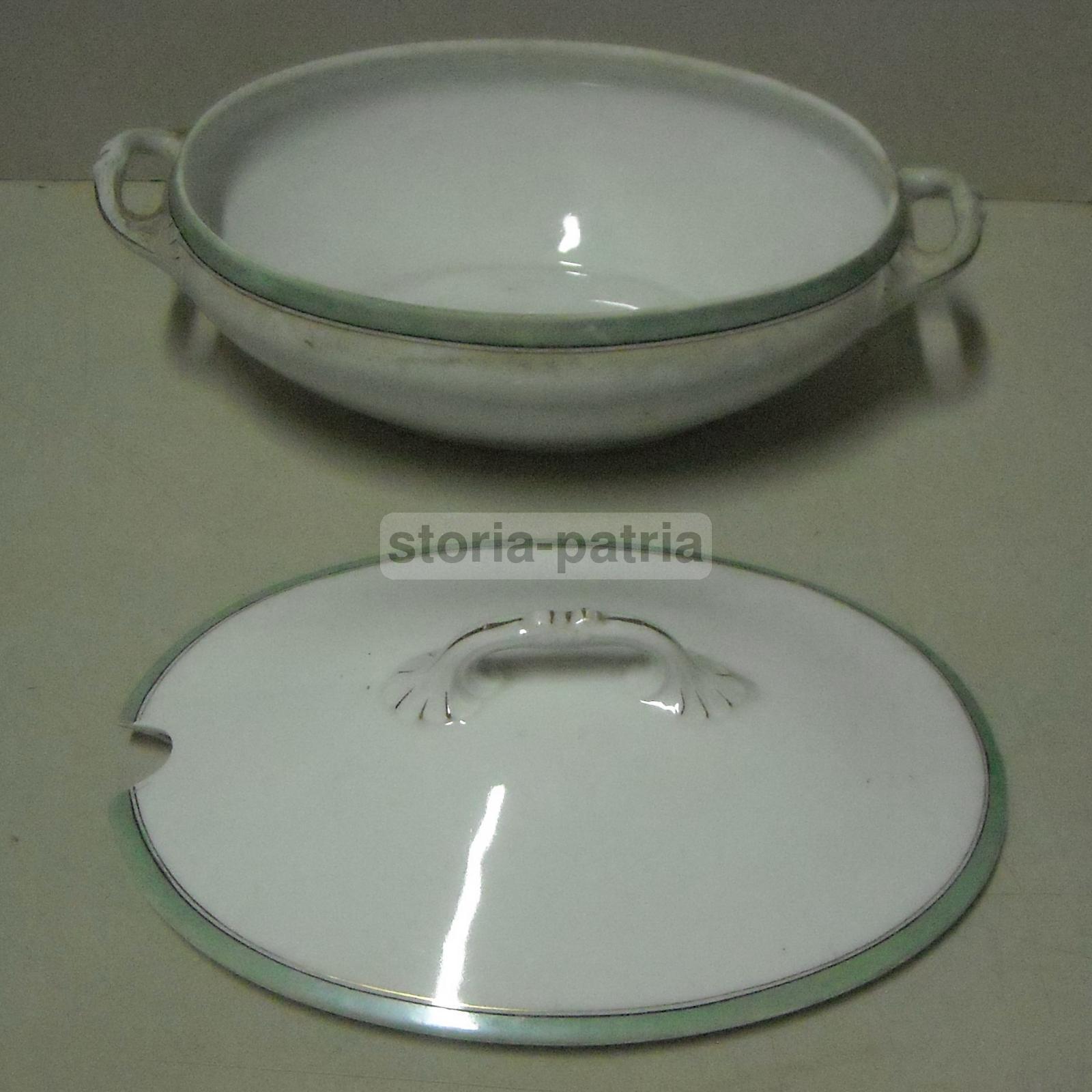 Antica Decorativa Zuppiera, Utile Centro Tavola, Molto Elegante, Porcellana d'Epoca immagine 4