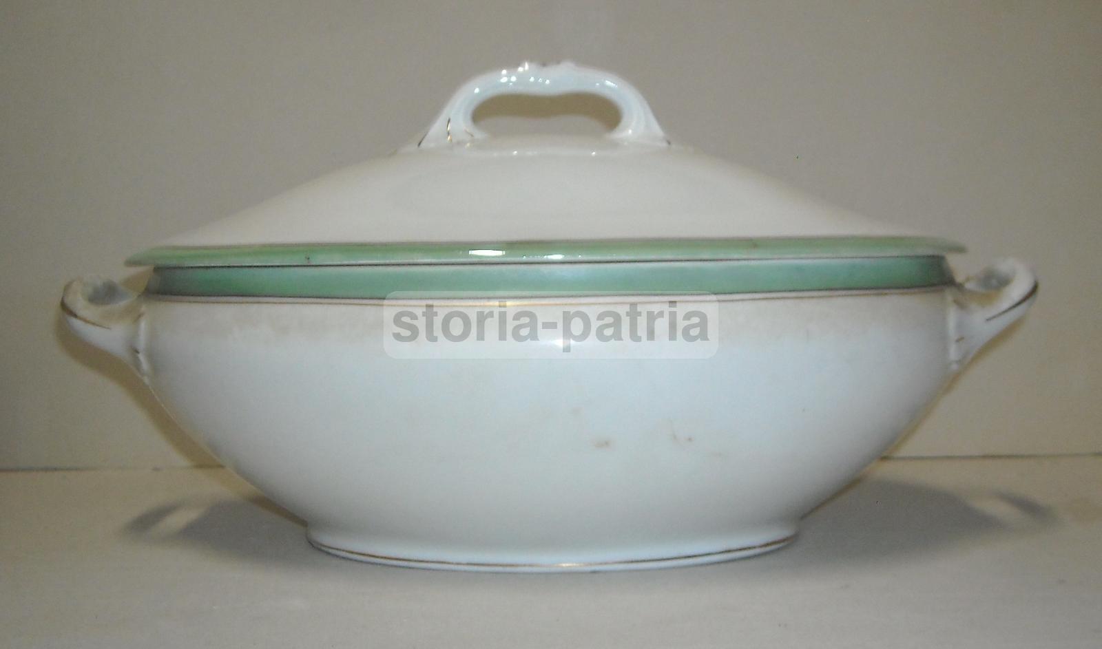 Antica Decorativa Zuppiera, Utile Centro Tavola, Molto Elegante, Porcellana d'Epoca immagine 9