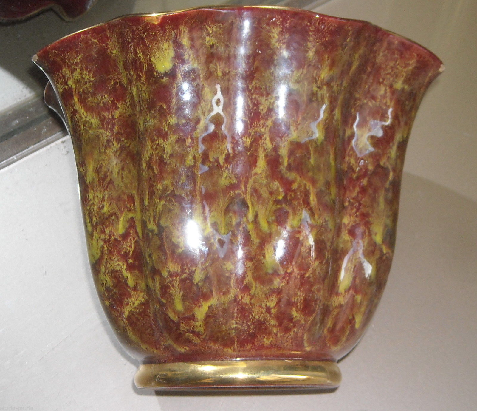 Arte Decorativa, Design, Elegante Vaso Soprammobile, Utile Cachepot, Ceramica immagine 1