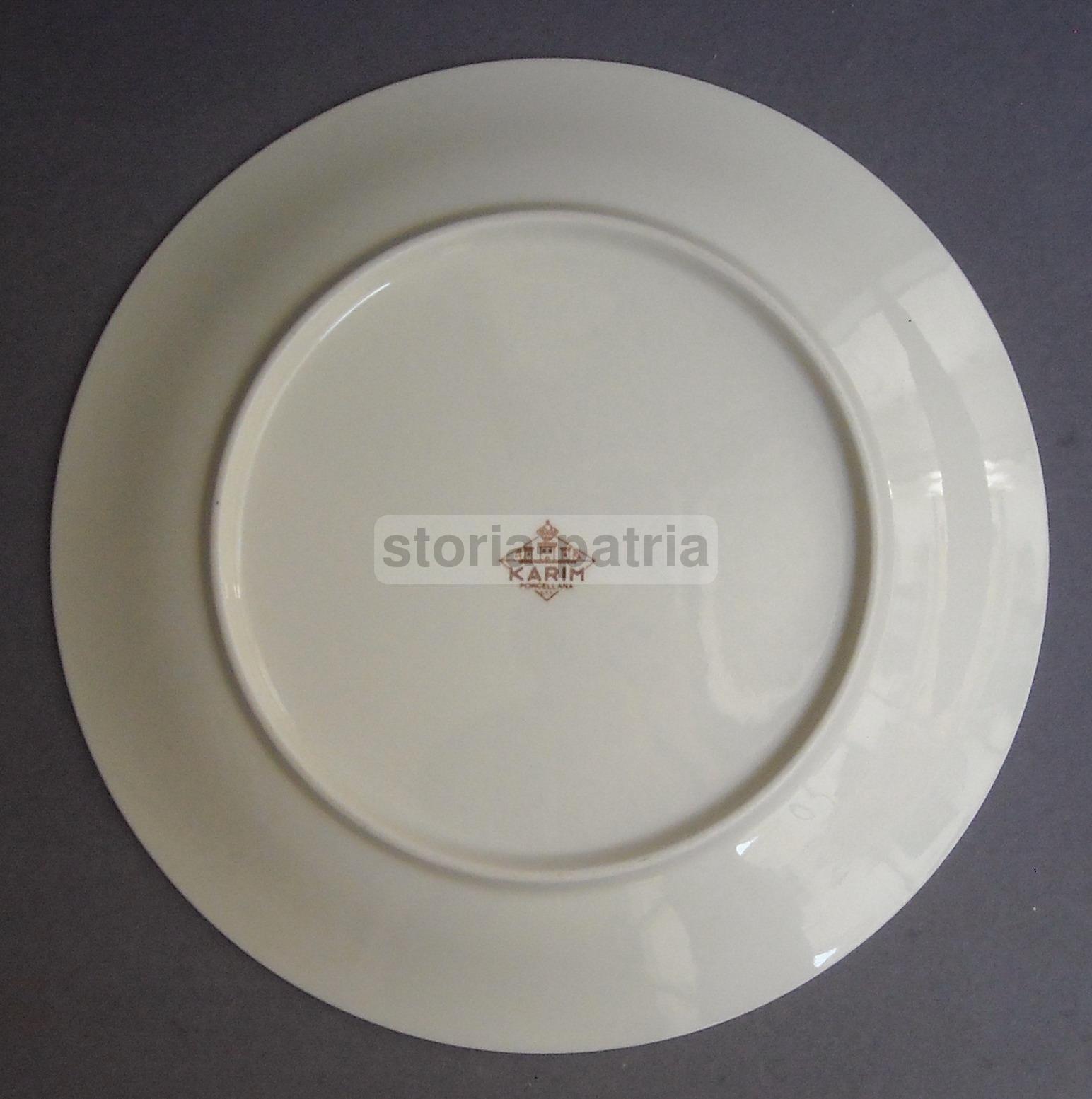 Arte Decorativa, Policromi Motivi Floreali, Porcellana Decorata, Karim, Piatto Fondo immagine 2