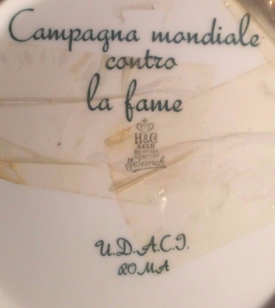 Arte, Design, Grano, Propaganda Contro La Fame Nel Mondo, Selb Bavaria, Heinrich, H C immagine 2