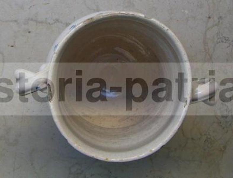 Arte Popolare Meridionale, Puglia, Grottaglie, Antico Boccale, Vino, Acqua, Decorato immagine 1