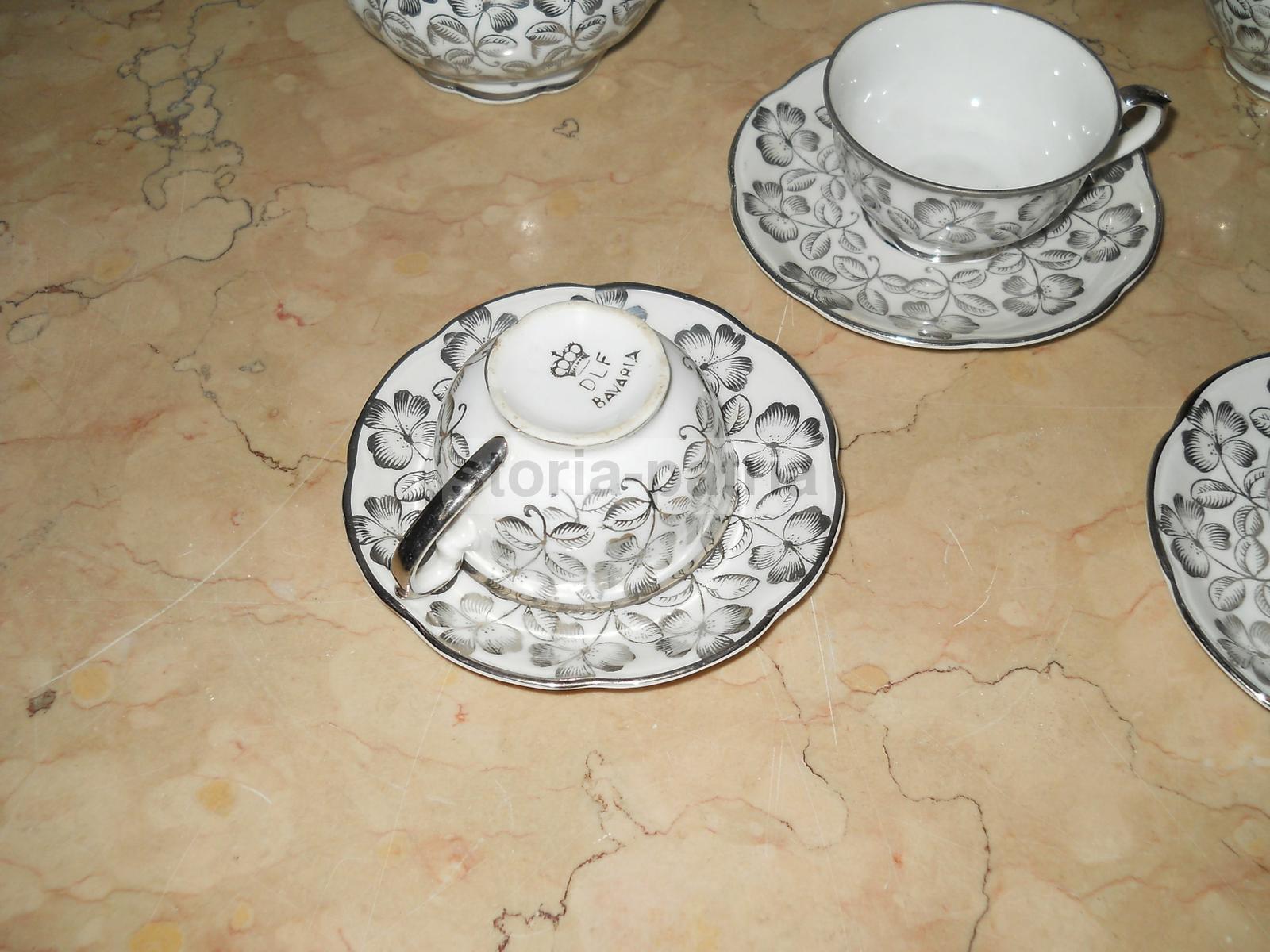 Arti Decorative, Porcellana Da Collezione, Decorazione Floreale, Bavaria, Dlf, Caffe immagine 4