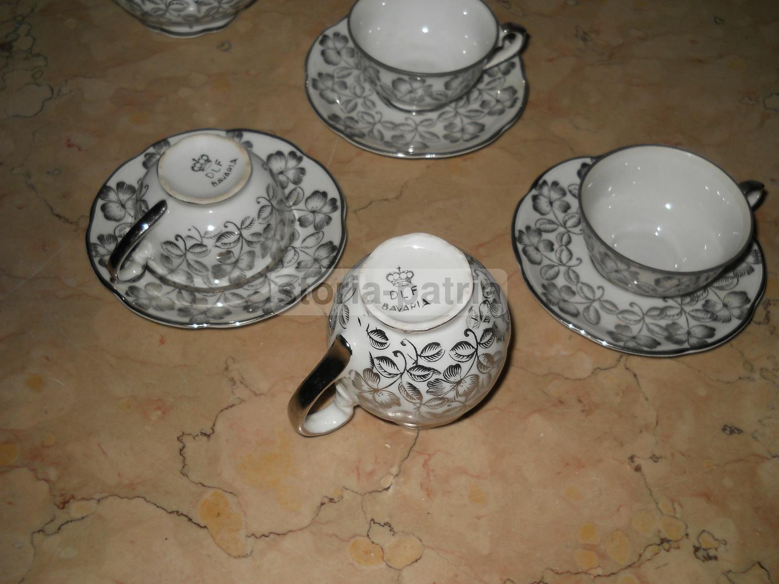 Arti Decorative, Porcellana Da Collezione, Decorazione Floreale, Bavaria, Dlf, Caffe immagine 5