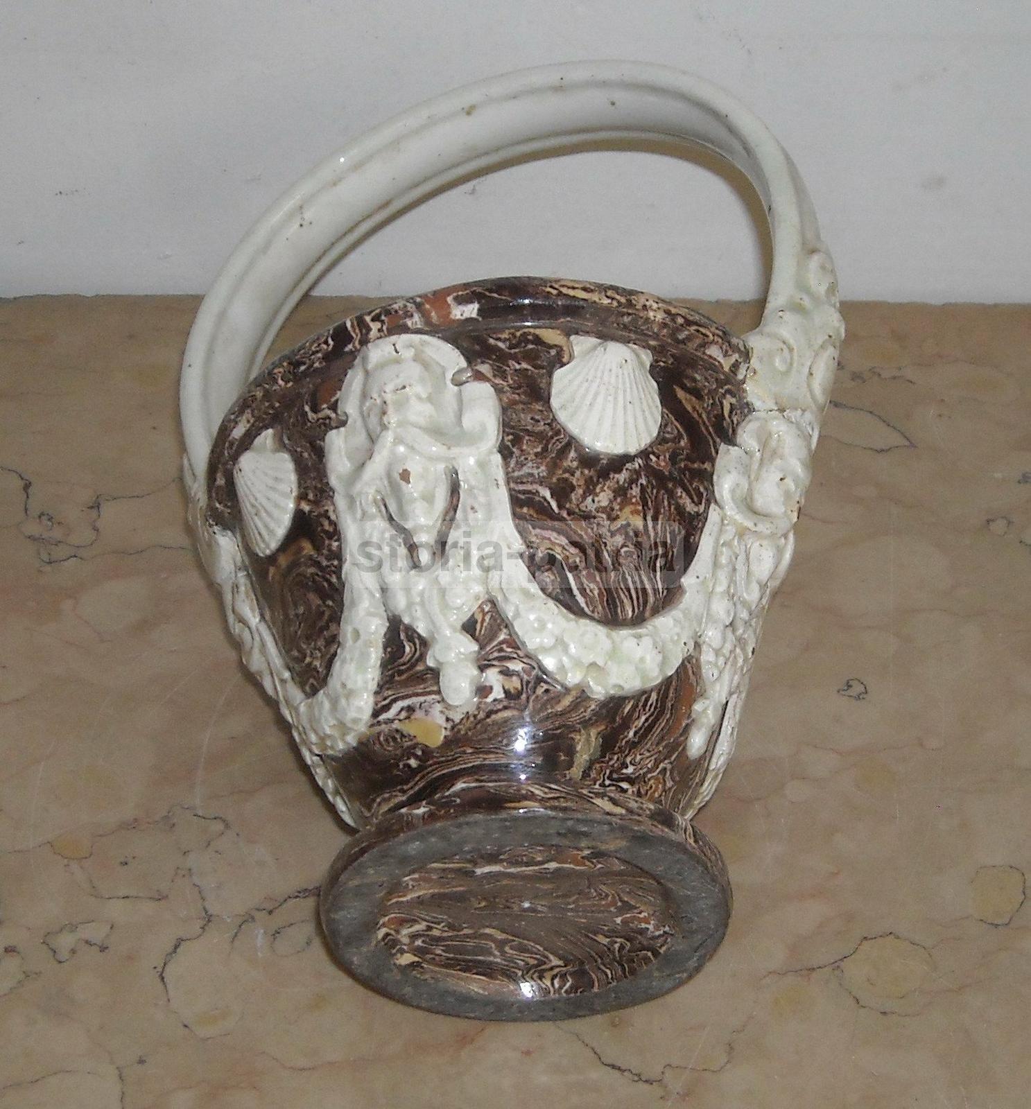 Artistica Antica Ceramica, Decorativi Fregi In Rilievo, Mascheroni, Conchiglie, 800 immagine 2