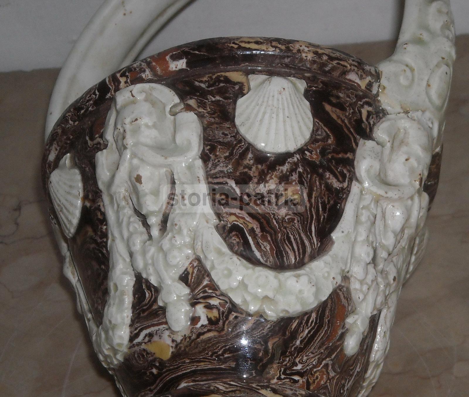 Artistica Antica Ceramica, Decorativi Fregi In Rilievo, Mascheroni, Conchiglie, 800 immagine 3