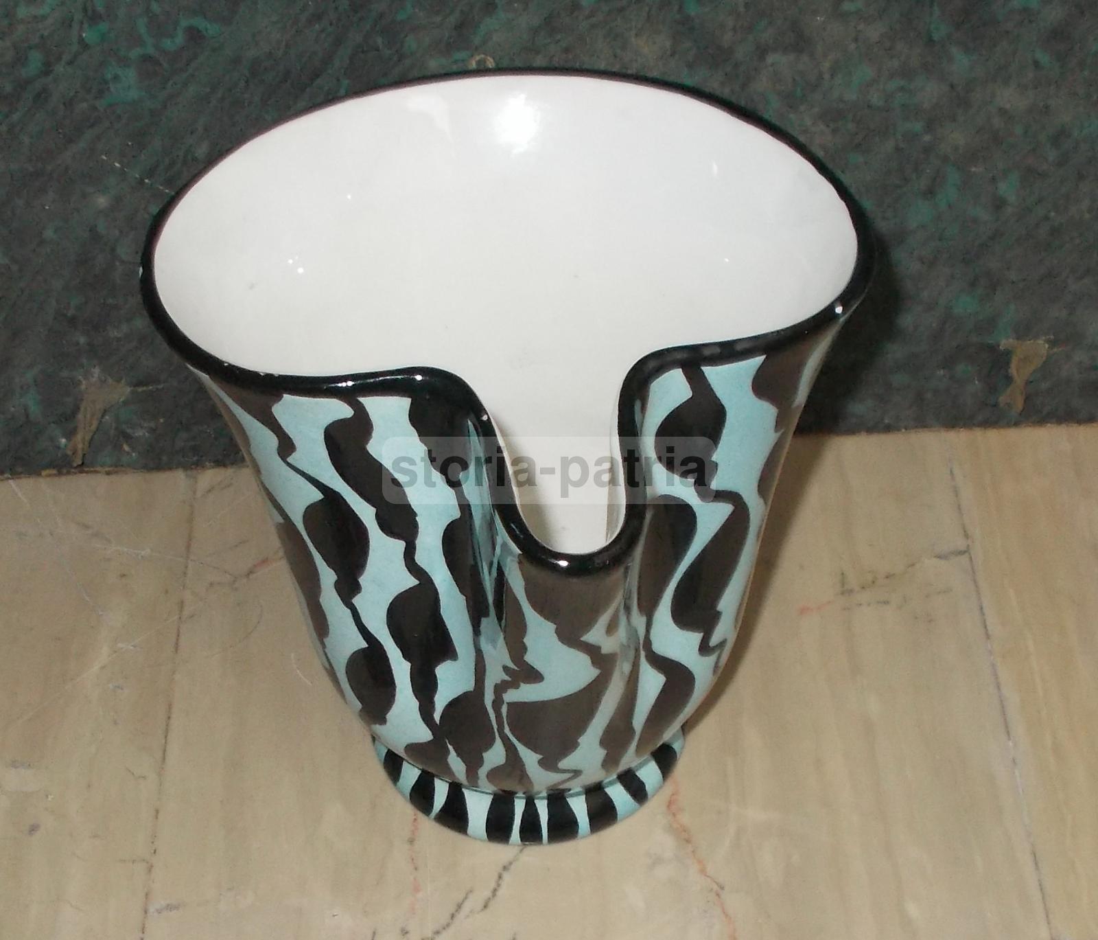 Artistica Ceramica, Bella Decorazione Policroma, Cunardo, Coronetti, Vaso, Design immagine 1