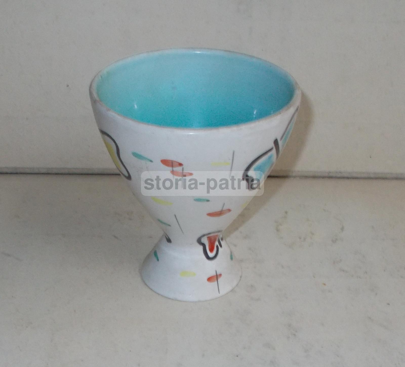 Artistica Ceramica, Bella Decorazione Policroma, Farfalle, Cunardo, Coronetti, Vaso immagine 1
