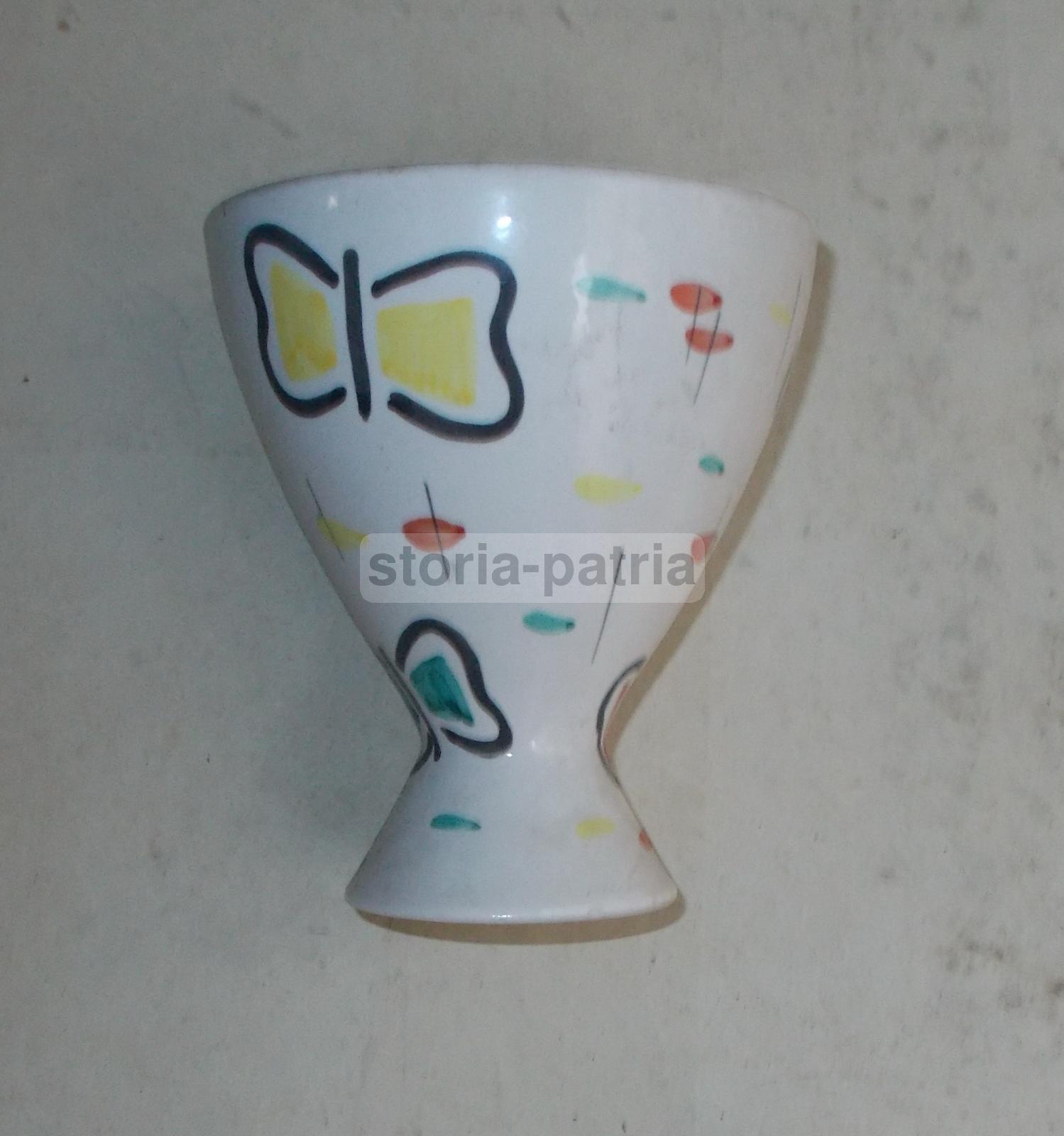 Artistica Ceramica, Bella Decorazione Policroma, Farfalle, Cunardo, Coronetti, Vaso immagine 3
