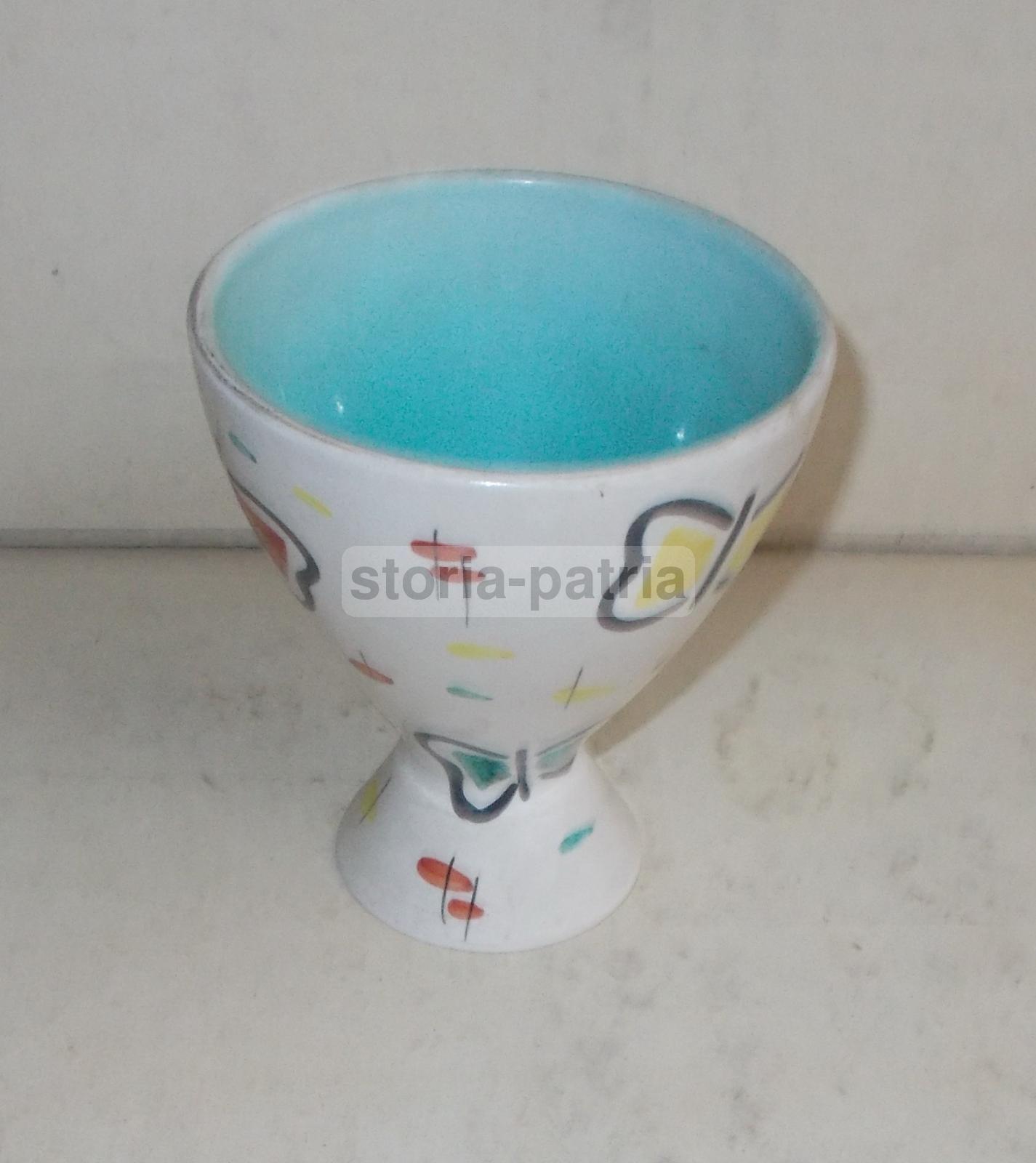 Artistica Ceramica, Bella Decorazione Policroma, Farfalle, Cunardo, Coronetti, Vaso immagine 6