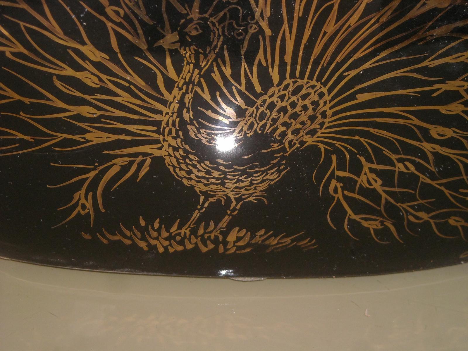 Bella Decorativa Lampada Da Tavolo, Decoro Con Pavone, Ceramica Dipinta, Afrodite immagine 7