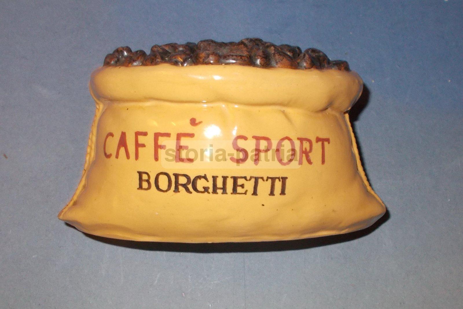 Caffe, Caffetteria, Borghetti, Inusuale Rara Ceramica Da Collezione, Pubblicitaria immagine 7