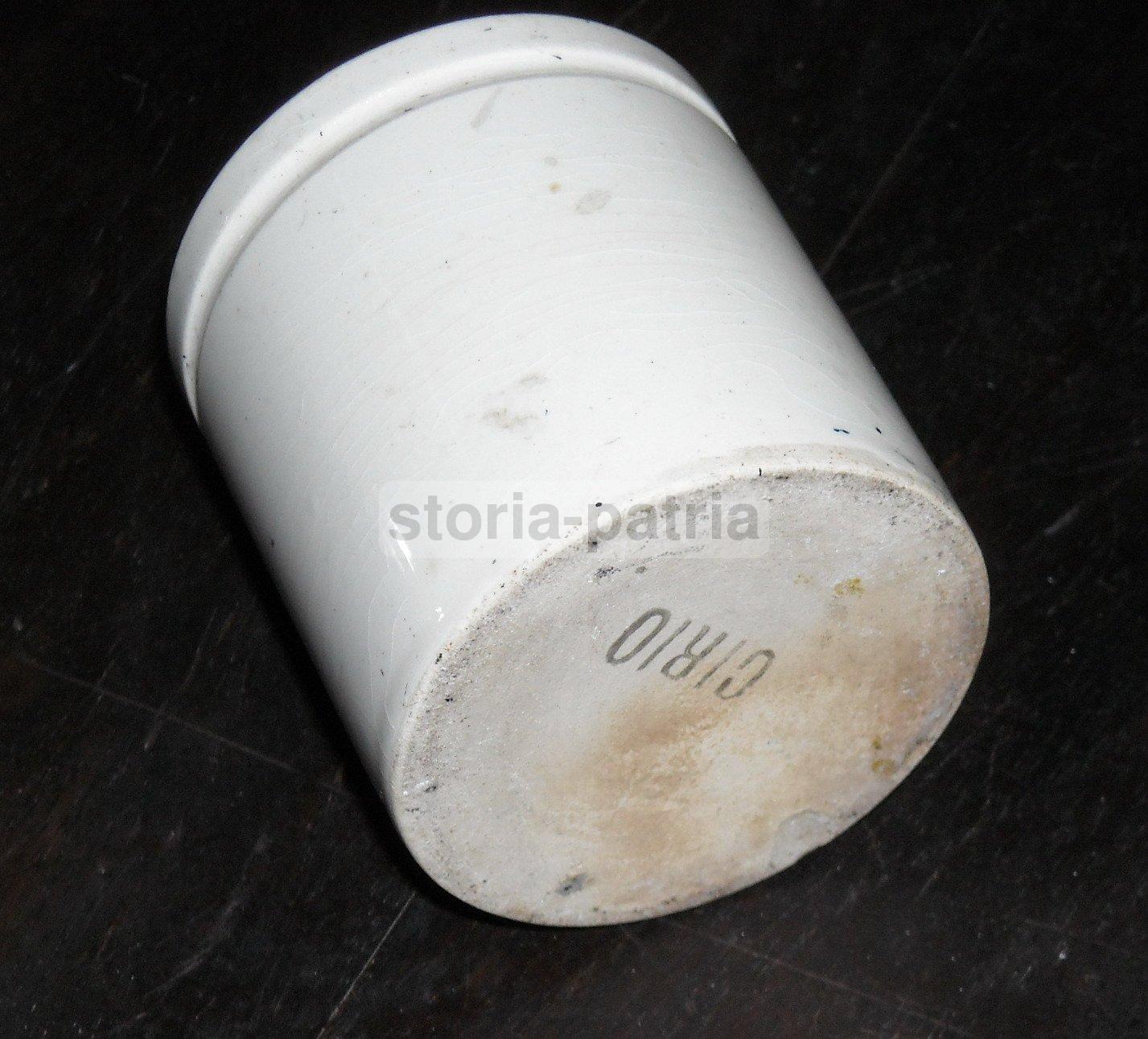Ceramica Da Collezione, Antico Vasetto, Cirio, Pubblicitario, d'Epoca, Da Vetrina immagine 2