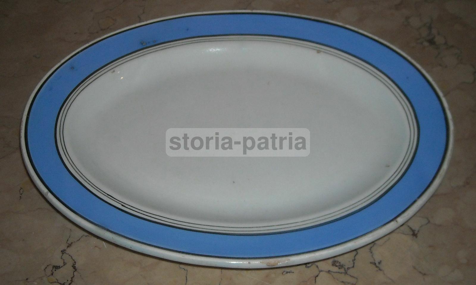 Ceramica Da Collezione, Decorativo Piatto Ovale, d'Epoca, Interessante, Con Marchio immagine 1