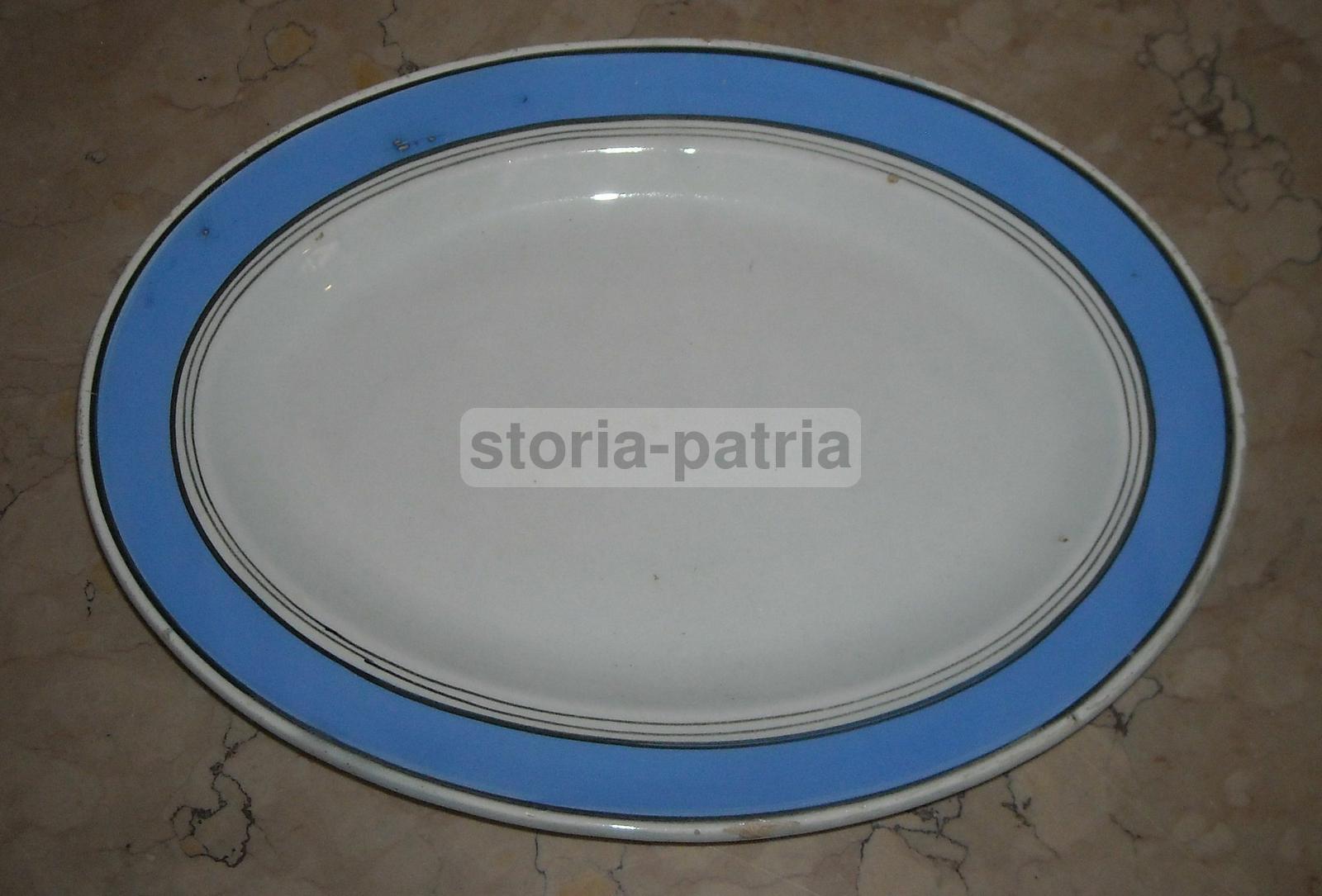 Ceramica Da Collezione, Decorativo Piatto Ovale, d'Epoca, Interessante, Con Marchio immagine 2