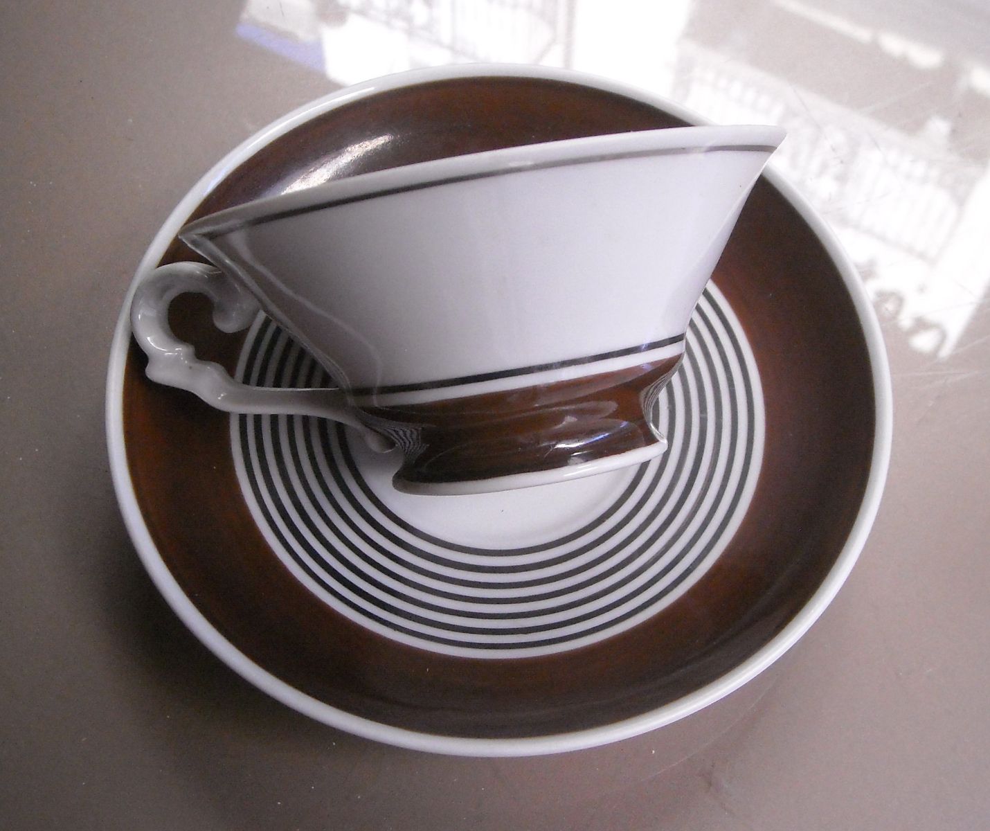 Cucina, Caffe, Bella Elegante Tazza Con Piattino, Da Collezione, Richard Ginori immagine 1