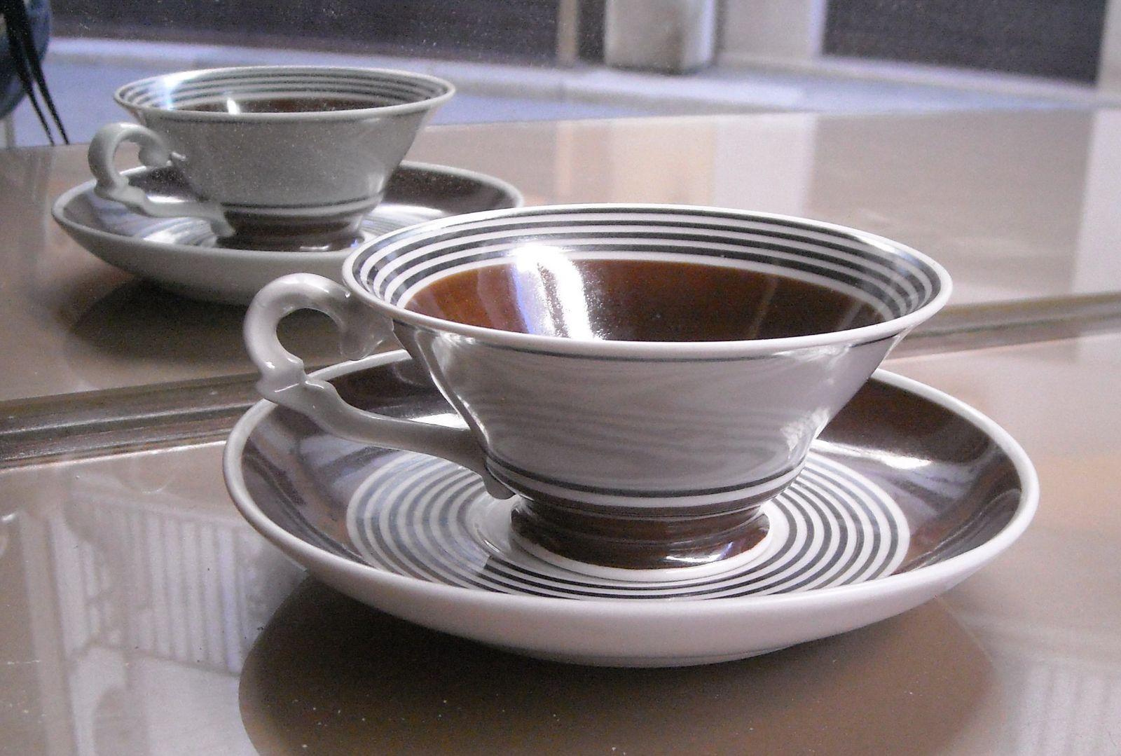 Cucina, Caffe, Bella Elegante Tazza Con Piattino, Da Collezione, Richard Ginori immagine 3