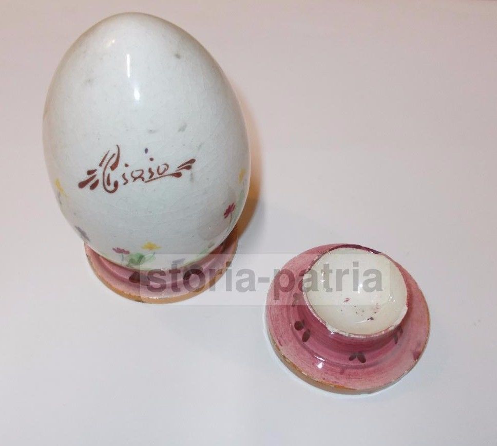 Cucina, Conserve, Inusuale Ceramica Popolare, Decoro Floreale, Capodimonte, Cirio immagine 1
