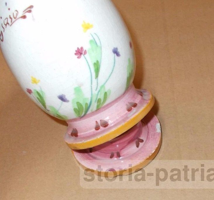 Cucina, Conserve, Inusuale Ceramica Popolare, Decoro Floreale, Capodimonte, Cirio immagine 7