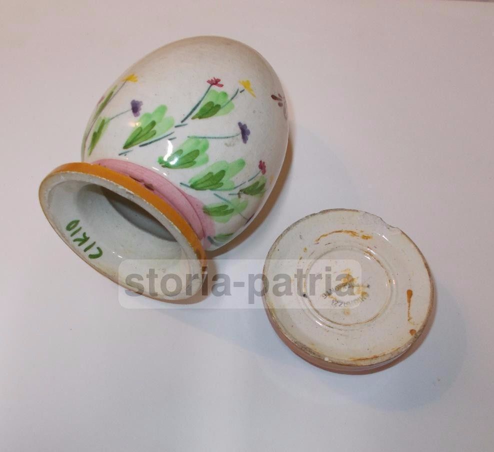 Cucina, Conserve, Inusuale Ceramica Popolare, Decoro Floreale, Capodimonte, Cirio immagine 8