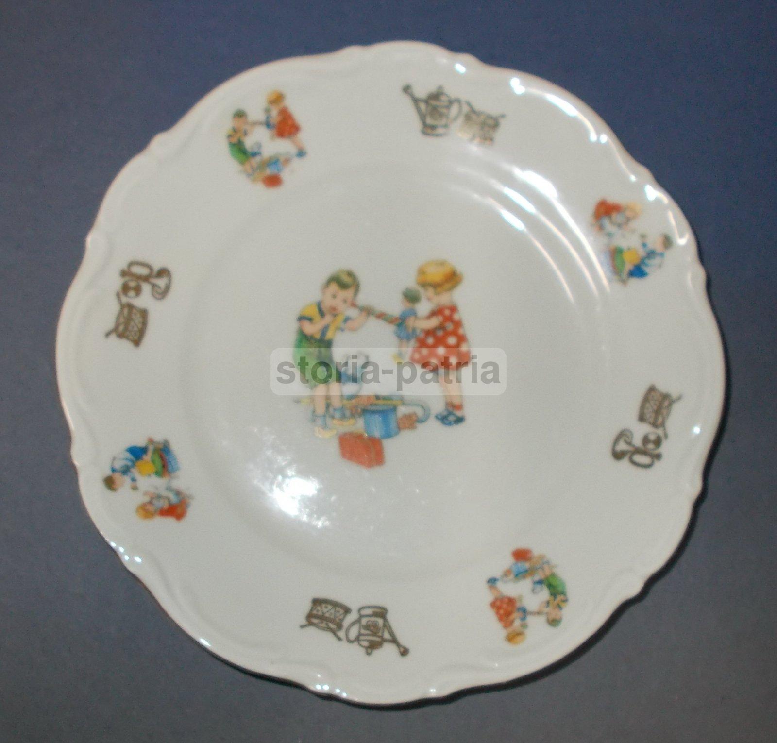 Cucina, Piatti Per Bambini, Decori Policromi Fumettistici, Giochi E Bambole, Bavaria immagine 1