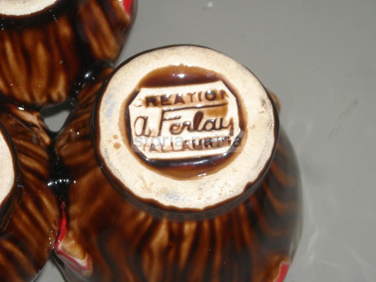 Decorativa Ceramica Policroma, Saliera, Utile Soprammobile, Vallauris, Ferlay immagine 2