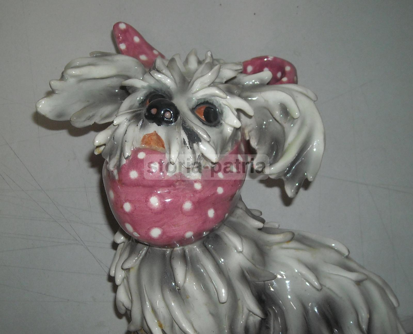 Decorativa Scultura, Ceramica Da Collezione, Grazioso Piccolo Cane, Decorativo, 900 immagine 4
