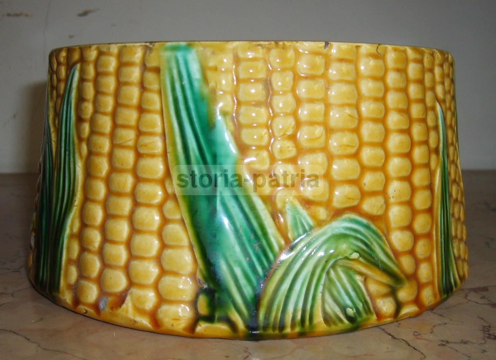 Decorativo Artistico Soprammobile, Inusuale Modellato, Mais, Granoturco, Ceramica immagine 4