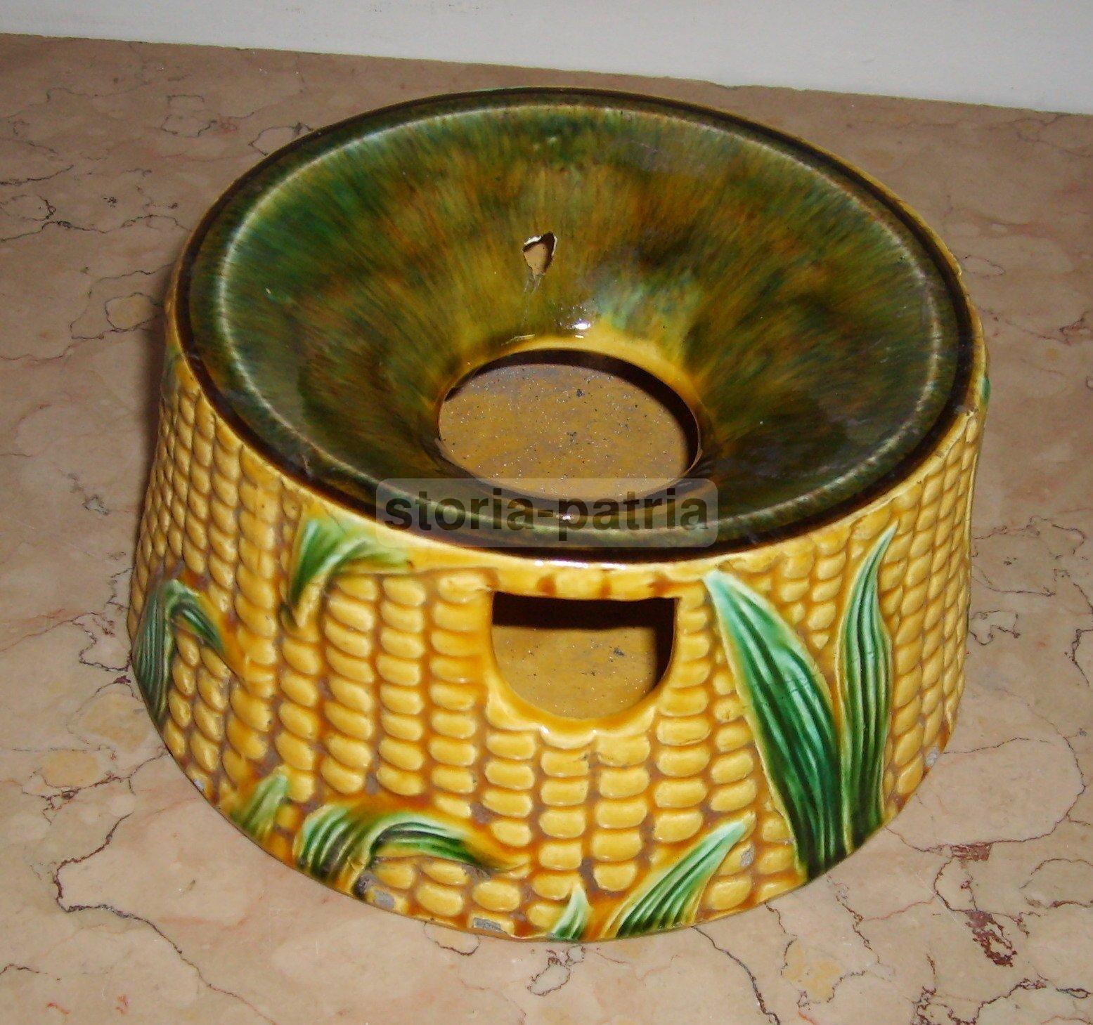 Decorativo Artistico Soprammobile, Inusuale Modellato, Mais, Granoturco, Ceramica immagine 5
