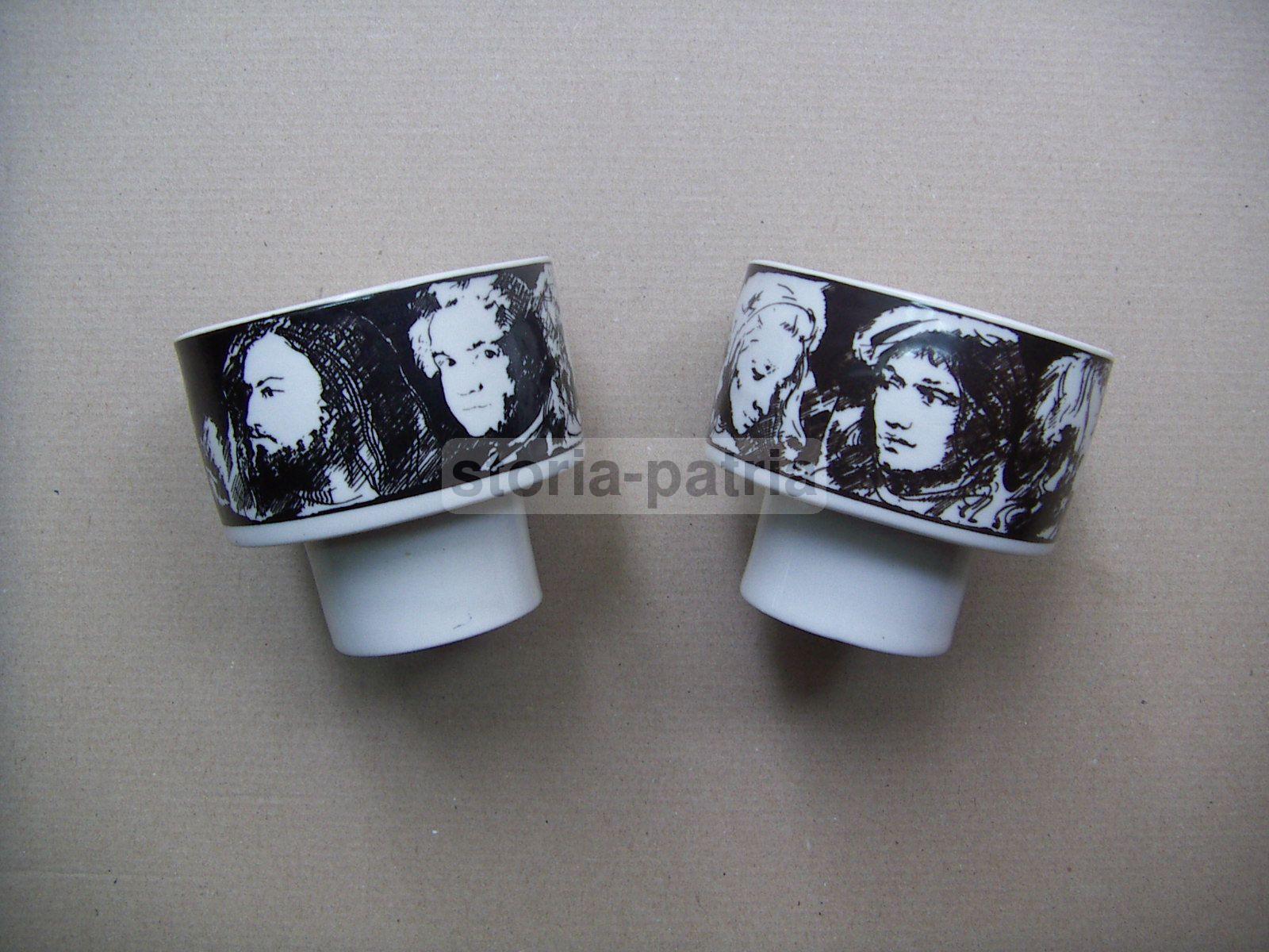 Design, Arte Del 900, Artista Annigoni, Ceramica Artistica, Tazze Da Collezione immagine 1