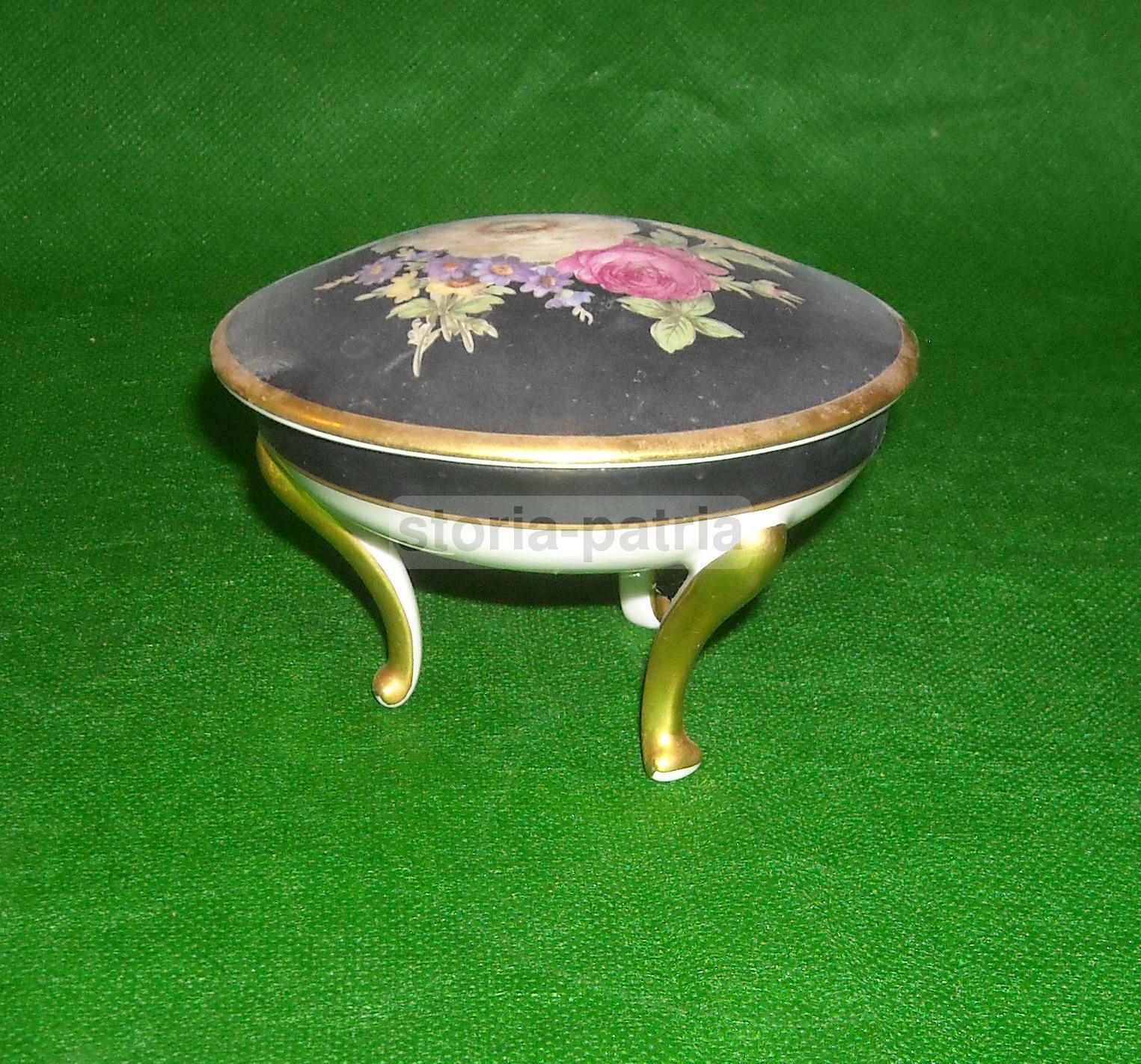 Elegante Soprammobile, Porcellana Da Collezione, Bavaria, Artistici Decori Floreali immagine 2