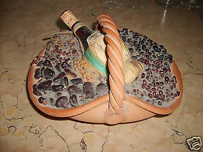 Enologia, Uve, Vini Doc, Valpolicella, Inusuale Composizione, Ceramica Da Collezione immagine 1