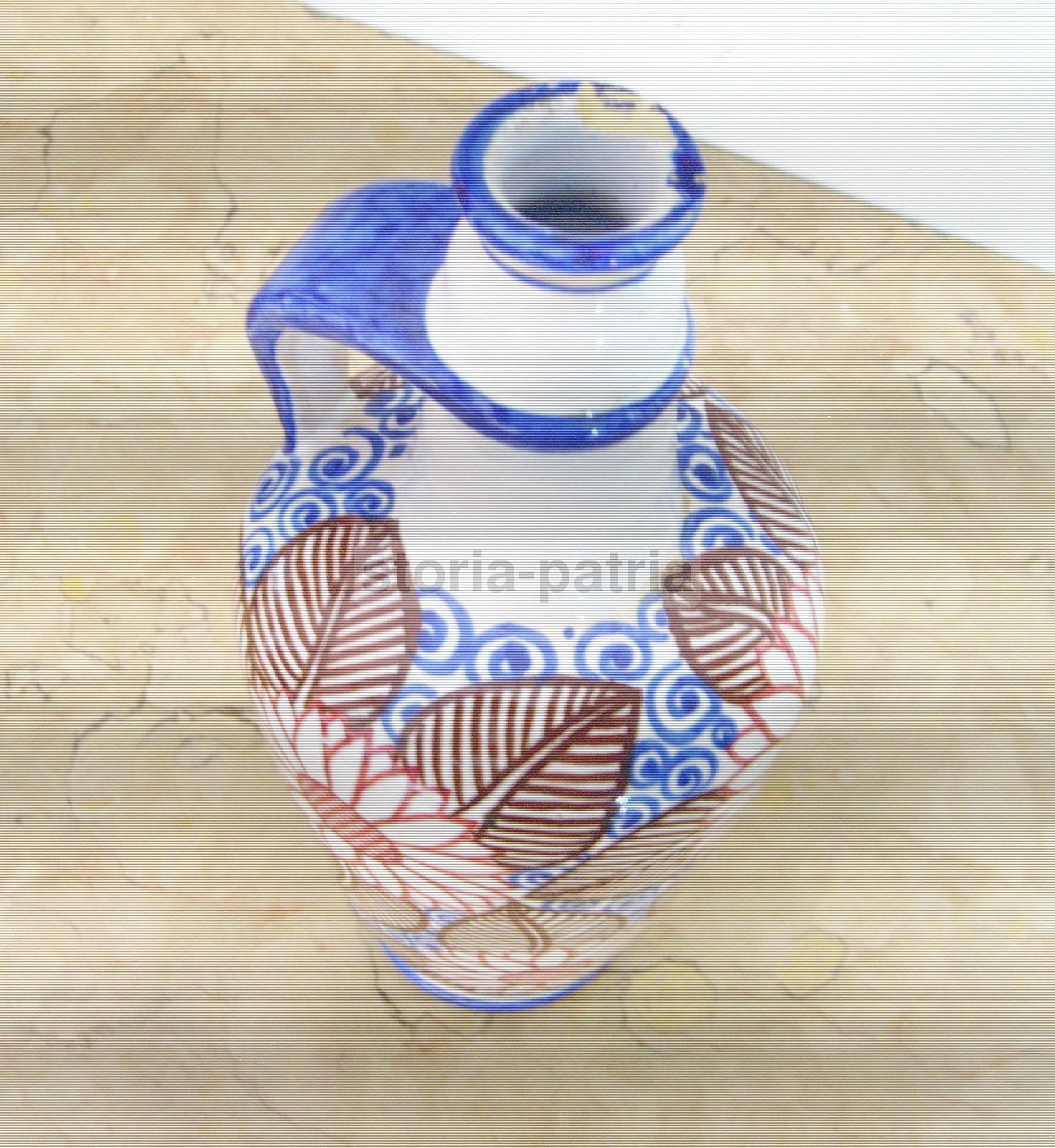 Faenza, Ceramica, Luxardo, Decorativa Bottiglia Pubblicitaria, Decoro Floreale, Bella immagine 7