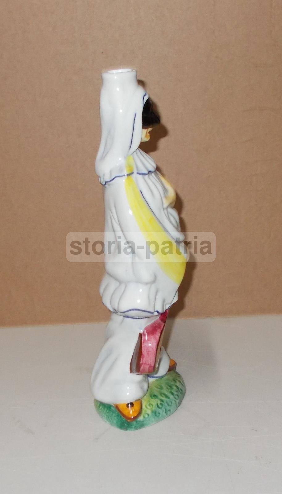 Folklore, Teatro Popolare Napoletano, Maschera, Ceramica Da Collezione, Pulcinella immagine 4