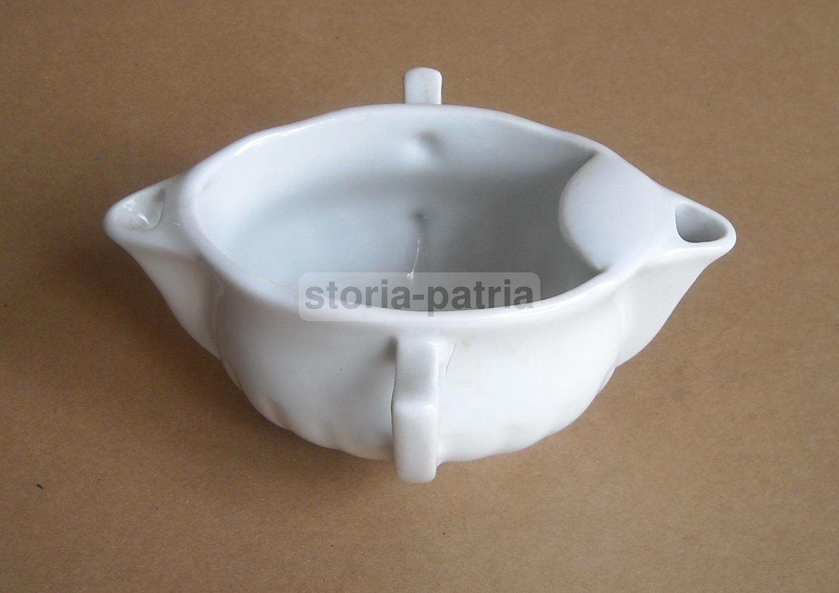 Francia, Decorativo Soprammobile, Elegante Porcellana Bianca Francese, Salsiera immagine 1