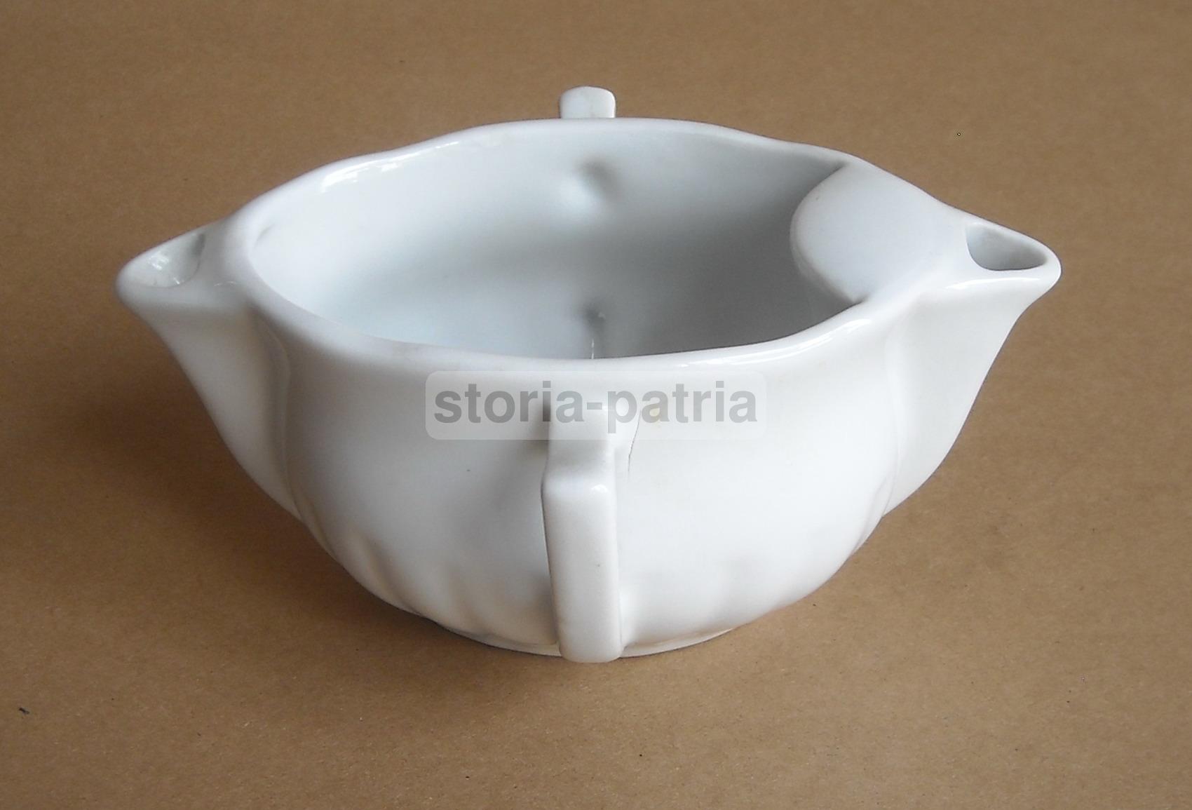 Francia, Decorativo Soprammobile, Elegante Porcellana Bianca Francese, Salsiera immagine 2