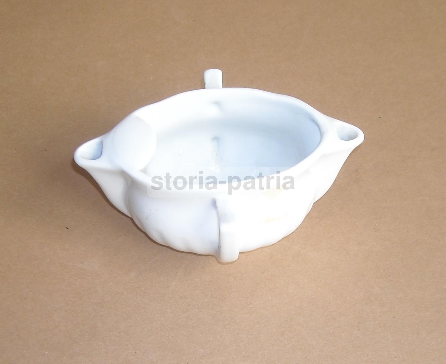 Francia, Decorativo Soprammobile, Elegante Porcellana Bianca Francese, Salsiera immagine 4